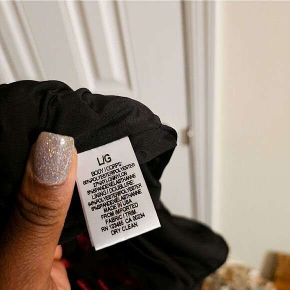 Design Lab Sexy Cold Shoulder Burgandy Burnout Velvet Bodycon Dress. M Fit - Picture 11 of 16